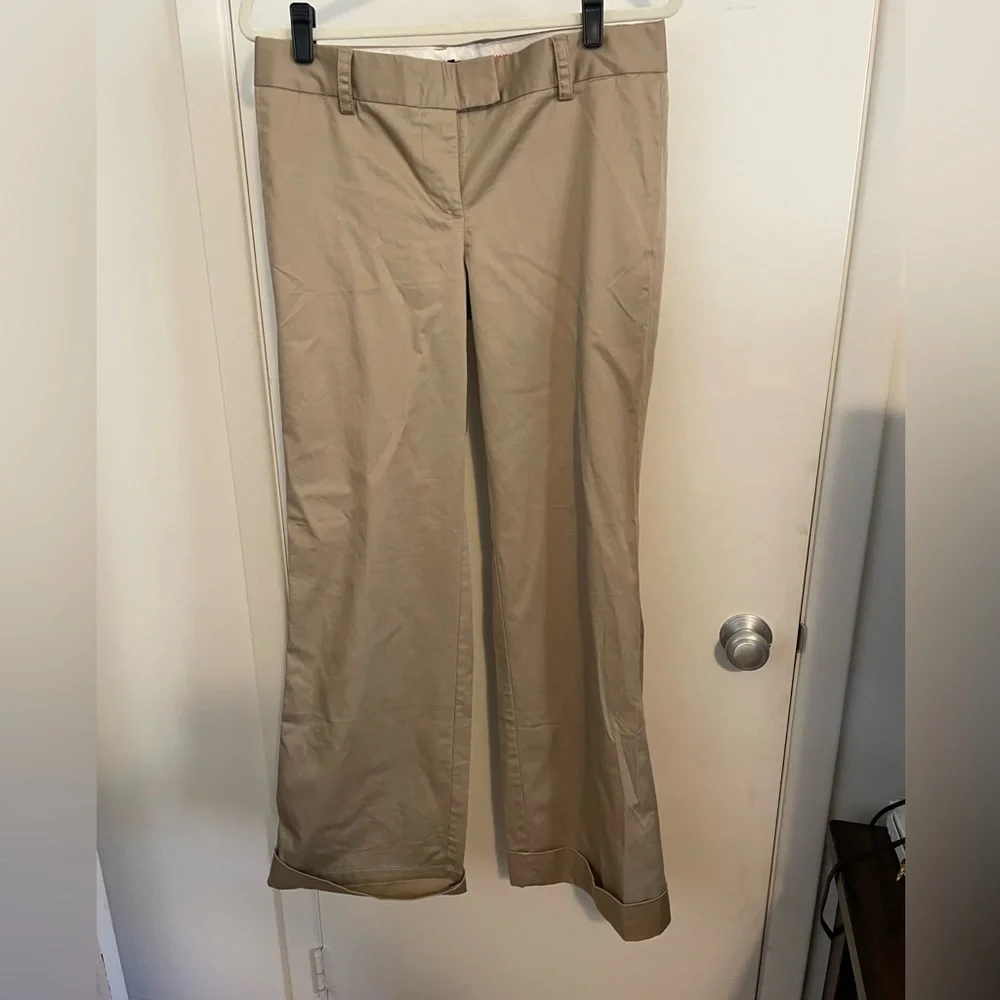 Jcrew cuffed cotton pants.